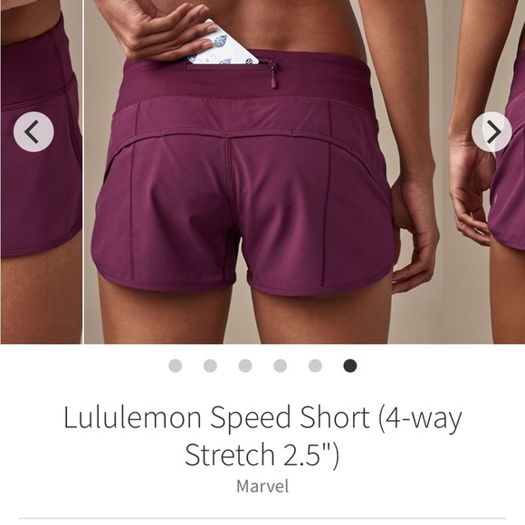 Lululemon Speed Short (2.5") - Marvel  (4-way Stretch 2.5. Size 8 - Picture 4 of 8